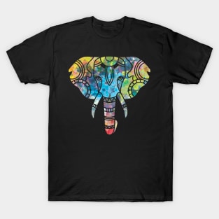 Cool Elephant Colorful Tribal T-shirt T-Shirt